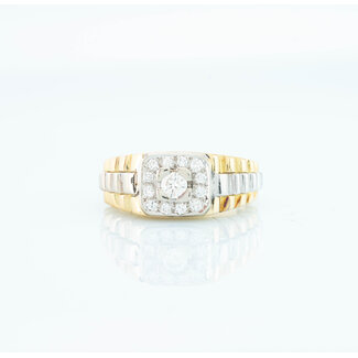 Occ 18k ring 0.56ct Brilj 10,5gr mt 19