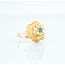 18k ring  met parel en smaragd