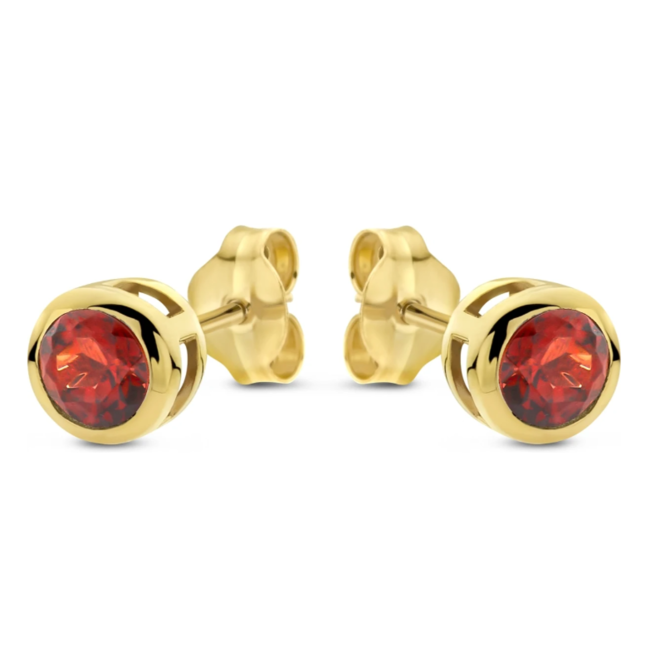 swing jewels Swing Jewels 14k oorknop SWBE01JAN-Y granaat