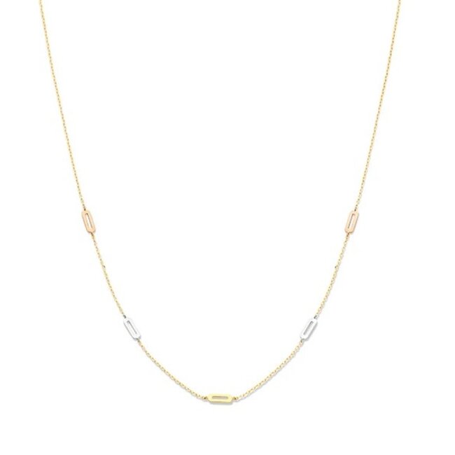 swing jewels 14k tricolor gouden  collier