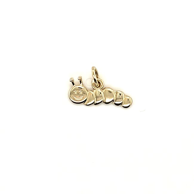 14k gouden hanger Rupsje