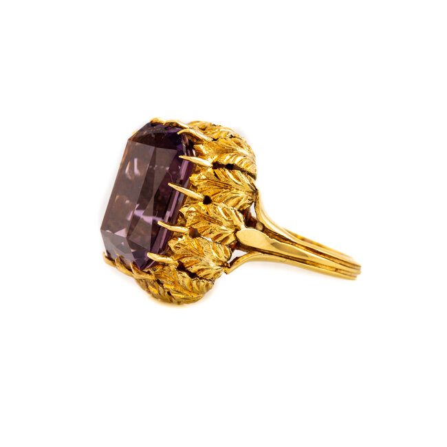 18k gouden ring  met Amethist