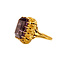 Occ 18k ring Amethist 10.8gr mt 17.5