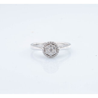 Occ 18k witgd ring 0,41ctBrilj mt17  3.1gr