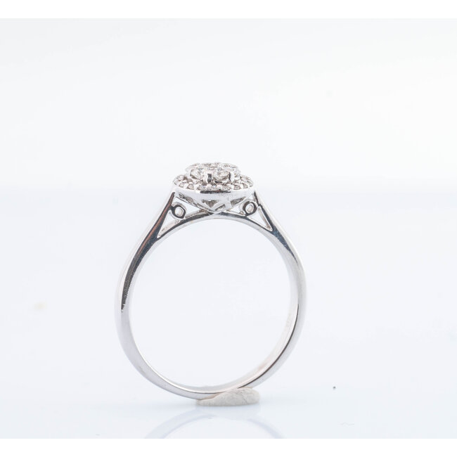 Occ 18k witgd ring 0,41ctBrilj mt17  3.1gr