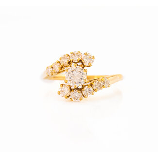 Occ 18 ring 1.2ct brilj 3.5gr mt 17.25