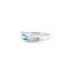 Occ 18k witgd ring Aqua 3.6gr mt 18.25