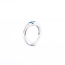 18k witgouden ring met Aquamarijn en briljant