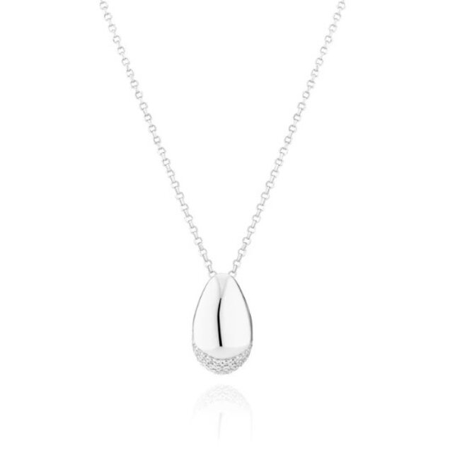 SIF JAKOBS zilveren  collier en hanger Goccia