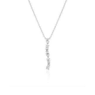 SIF JAKOBS zilveren  collier en hanger   Ellera Ovale Lungo