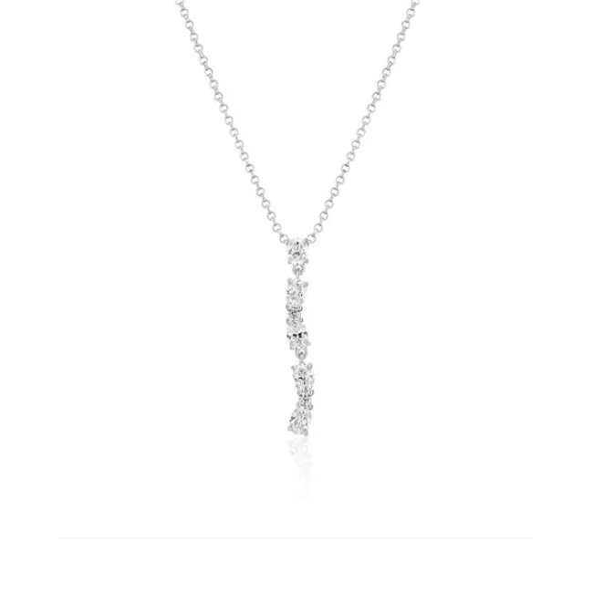SIF JAKOBS Sif Jakobs zilver coll/hang SJ-N2421-CZ Ellera Ovale Lungo