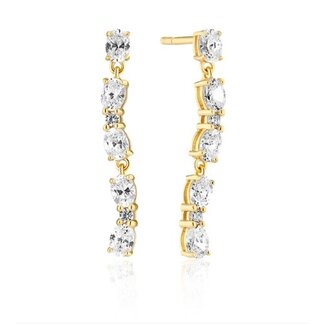 SIF JAKOBS Sif Jakobs oorbel SJ-E2417-CZ-YG Ellera Ovale Sette