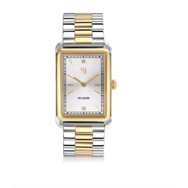 SIF JAKOBS SJ. Santina Dames horloge bi-color. SJ-W1030-YG2