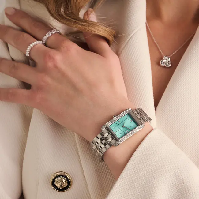 SIF JAKOBS SJ.Martina Stalen DamesHorloge met Zirkonia. SJ.W2404_CZ