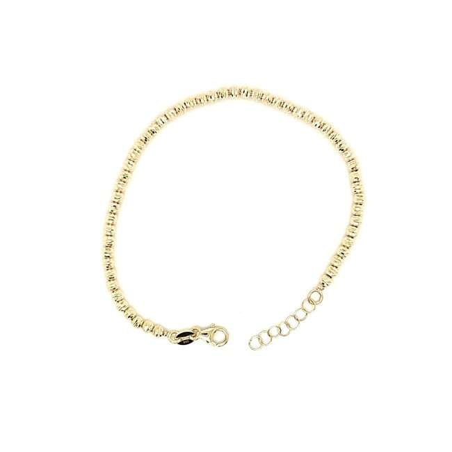 14k armband facetbolletjes 2.8gram