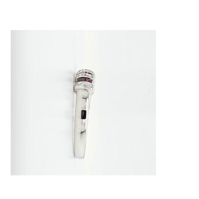 Occ 18k witgd ring 0.19ctbrilj 0.025ctRob mt17.25