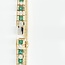 14k gouden armband gezet met Smaragd en briljant