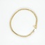 14k gouden armband gezet met Smaragd en briljant
