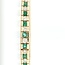 Occ 14k armbnd Smaragd 2.24ct/brilj 2.31ct 17.5cm