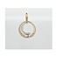 14k bicolor gouden hanger met Briljant