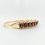 14k gouden armband met echt Granaat