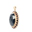 occa 14krt granaat hanger  AER.RR 6 gram