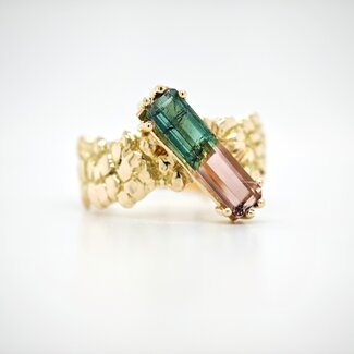 18k gouden ring met tourmalijn