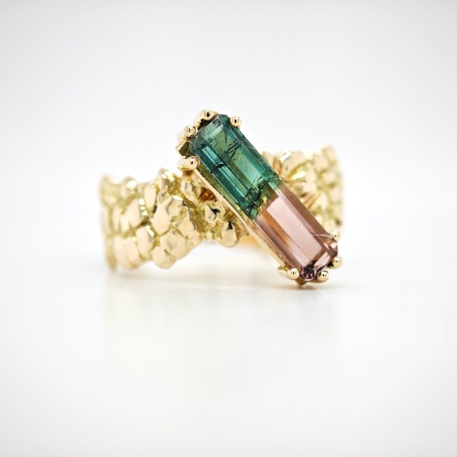 18k gouden ring met tourmalijn
