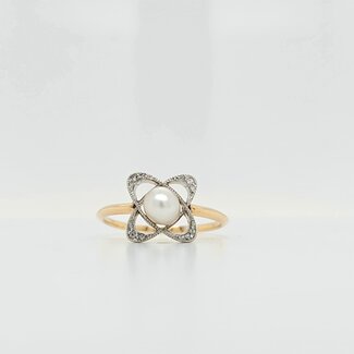 Occ 18k bico ring parel en roosdia 2.28gr mt16.5
