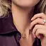 SIF JAKOBS Goccia parvus pianura collier. SJ-N2486-CZ