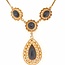 14k gouden collier met Granaat