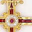 Occ 18k hang kruis Rob/brilj EmperialRubyCross 11.6g Fabergé