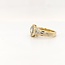 Occ 18k bicolor ring met Briljant 0.38ct 7gr mt 16.5