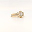Occ 18k bicolor ring met Briljant 0.38ct 7gr mt 16.5