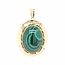 14k gouden hanger met een Malachiet