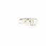 ROS  Jewel Design 14k witgouden solitair ring met Lab grown Diamant