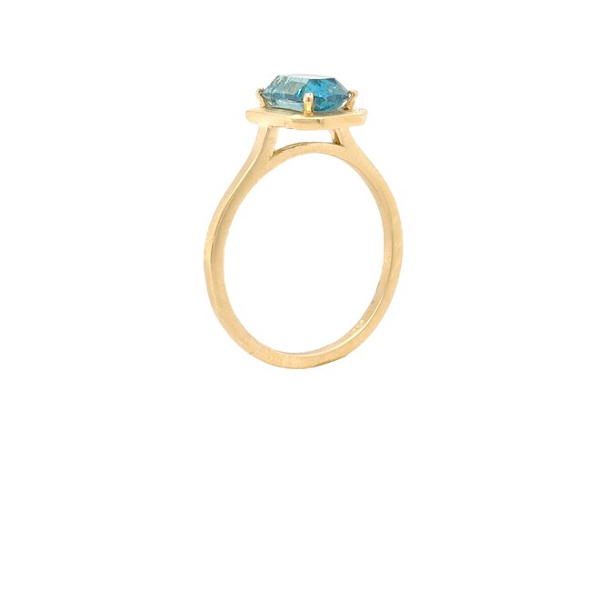 ROS  Jewel Design 14k gouden ring met Aquamarijn