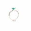 ROS  Jewel Design 14k witgouden ring met een Smaragd en briljanten