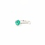 ROS  Jewel Design 14k witgouden ring met een Smaragd en briljanten