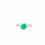 ROS  Jewel Design 14k witgouden ring met een Smaragd en briljanten