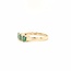 14k gouden ring met Smaragd en briljant