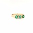 14k gouden ring met Smaragd en briljant