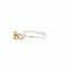 18k witgouden ring met gele Agaath en diamant