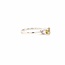 18k witgouden ring met gele Agaath en diamant
