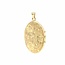14k gouden bewerkte medaillon