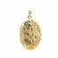 14k gouden bewerkte medaillon