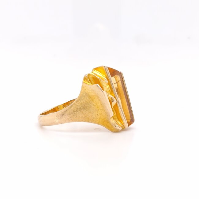 Occ 14k ring Topaas 7.7gr mt19 Laponia