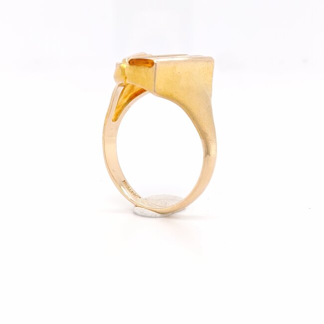 Occ 14k ring Topaas 7.7gr mt19 Laponia