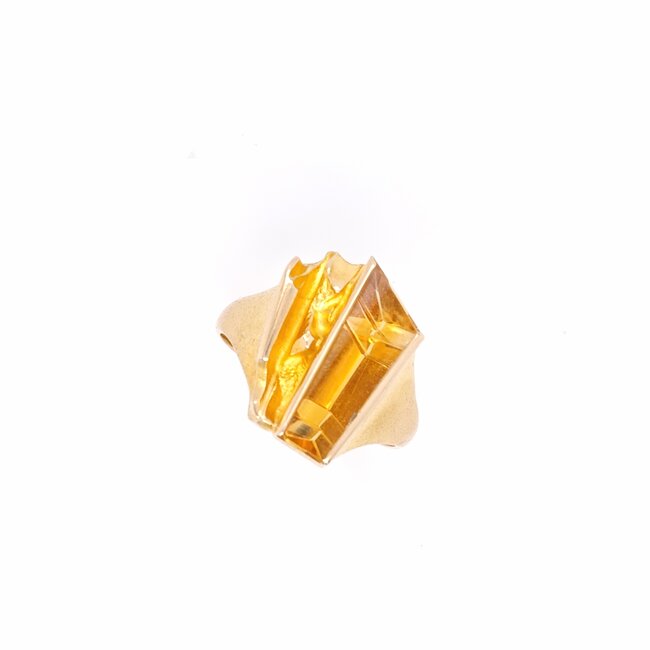 Occ 14k ring Topaas 7.7gr mt19 Laponia