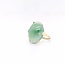 14k gouden ring gezet met Jade